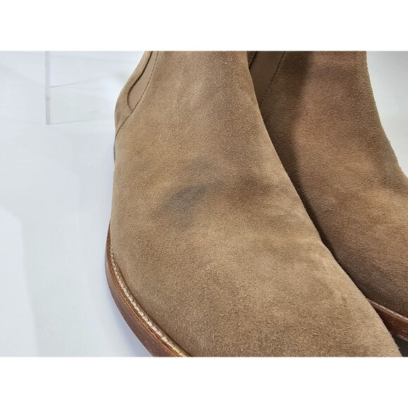 ORO The Classic Men\'s Size 13 Tan Chelsea Boots Calf Suede Pull On Ankle Booties main image 9